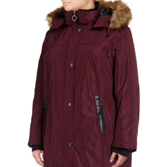 Bianca Nygard Sutton Parka with Faux Fur Trimmed Hood-1X - Picture 1 of 4